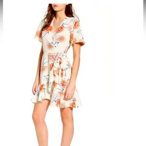 NORDSTROM ALL FOR ONE SUMMER WRAP DRESS SIZE M